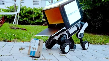 Curierul viitorului are patru picioare și coadă: R-dog poate duce coletul acolo unde roboții pe roți se opresc