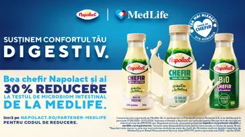 MedLife și Napolact au grijă de confortul digestiv: de la alimentație la analiza microbiomului