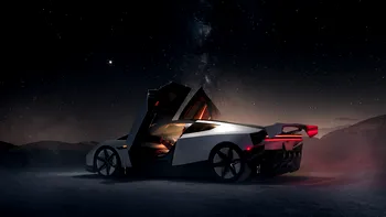 VIDEO Tesla Roadster, dezvăluită oficial de Elon Musk, după 9 ani de amânări. Mașina care nu are nicio legătură cu realitatea poate să zboare, într-un fel