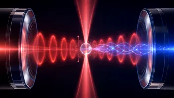O particulă de sticlă de 100 de nanometri a fost „împletită” cu lumina: experimentul care apropie fizica cuantică de aplicații reale