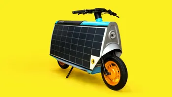 Scuterul electric care se încarcă singur de la soare și poate circula zilnic fără priză. Are două locuri, portbagaj și costă 4.000 de euro