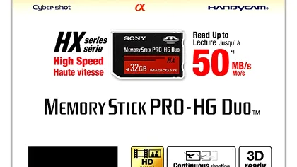 Atentie la viteza: cardul de memorie Sony PRO-HG Duo HX