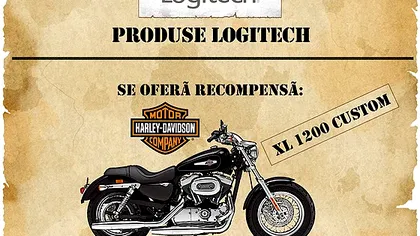 Cat mai multe cumparaturi Logitech si poate castigati un Harley Davidson