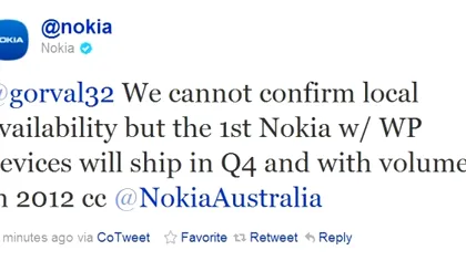 Nokia confirma un telefon cu Windows Phone 7 in 2011