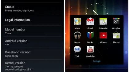 Interfata Holo obligatorie pentru Ice Cream Sandwich