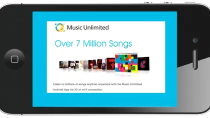 Sony Music Unlimited vine in curand si pe iOS