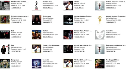 Intreaga colectie Michael Jackson se pare ca a fost furata anul trecut de la SONY