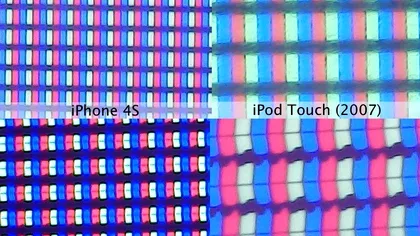 Noul iPad la microscop
