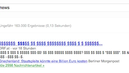 Jurnalistii germanii vor bani din stirile afisate pe Google