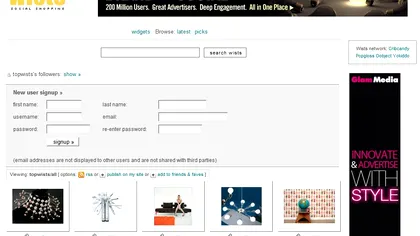 Conceptul Pinterest nu este nou - a existat inca din 2006