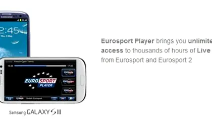 Olimpiada se vede live pe Samsung Galaxy S III