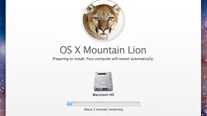 Apple a dat drumul la Mountain Lion exclusiv pe Mac App Store