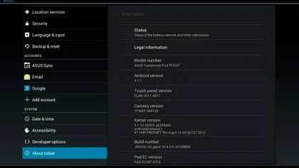 Asus Transformer Pad TF300T primeste Jelly Bean