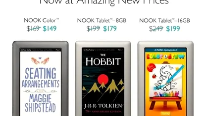 Tabletele Nook sunt acum mai ieftine