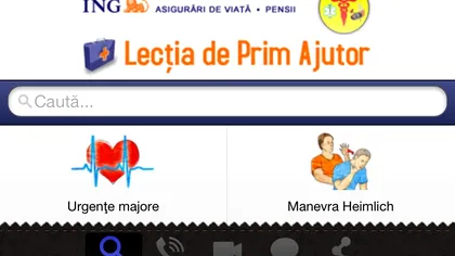 Lectia de Prim Ajutor -  o aplicatie autohtona pentru salvat vieti
