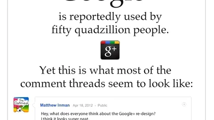 Google+ face glume cu The Oatmeal