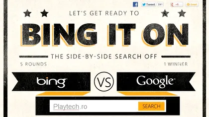 Microsoft te invita la Bing prin ,,Bing it on