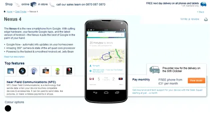 Noul Telefon Nexus disponibil la precomanda