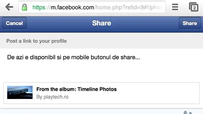 Utilizatorii de Facebook primesc un update important pe smartphone