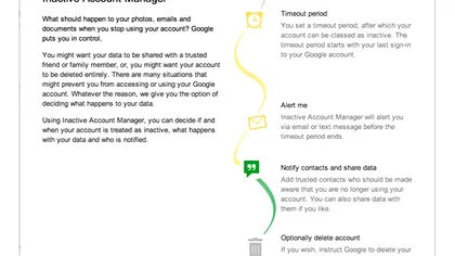 Google Inactive Account Manager - Ce faci cu datele tale dupa deces?