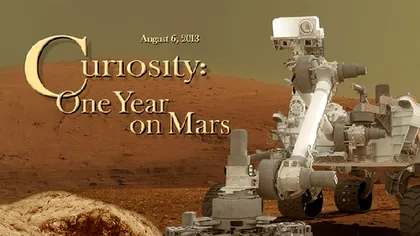 Roverul Curiosity aniverseaza un an de cand este pe Marte [VIDEO]
