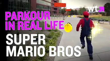 Super Mario Bros in realitate - varianta parkour [VIDEO]