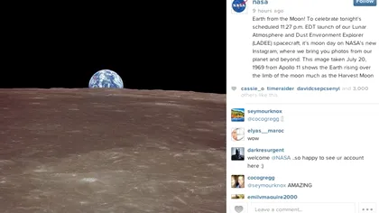 Instagram are noi recorduri de popularitate: Si NASA isi deschide cont