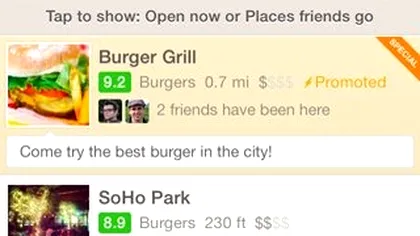 Au venit reclamele pe Foursquare