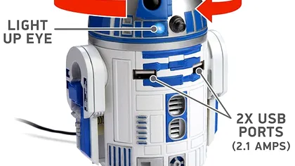 De acum, R2-D2 este reponsabil de alimentarea gadgeturilor în maşină