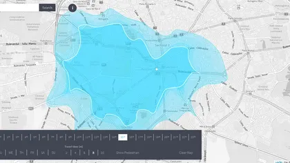 Isoscope îţi arată unde ajungi în oraşul tău în câteva minute