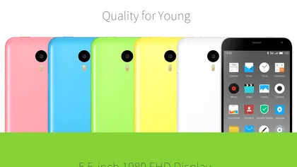 Meizu M1 Note este un iPhone 5c nelansat vreodată de Apple, dar mult mai ieftin