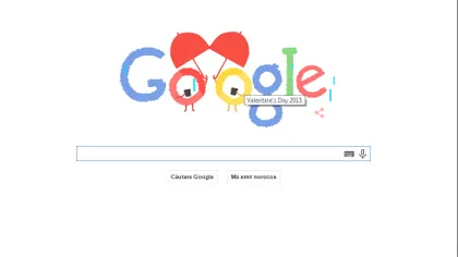 Valentine's Day, sărbătorită pe Google: Ce doodle are pentru Ziua Îndrăgostiților
