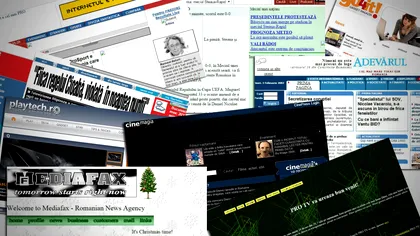 Cum arătau cele mai cunoscute site-uri din România în urmă cu peste 10 ani