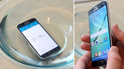 Galaxy S6 edge e rezistent la apă, deşi Samsung nu a spus nimic despre asta [VIDEO]