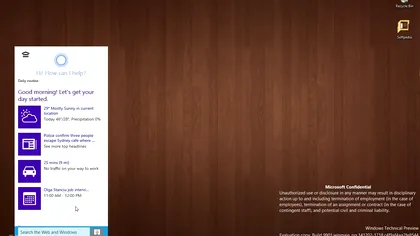 Cortana în Windows 10 îți va recunoaște vocea