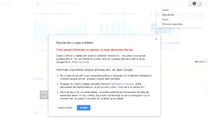 Cum vă descărcaţi tot istoricul căutărilor pe Google?