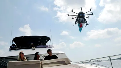 Uber renunţă la maşini şi livrează îngheţată cu drona