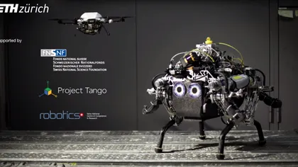 Cel mai impresionant robot de luptă are nevoie de ”ochii” din cer ai unei drone