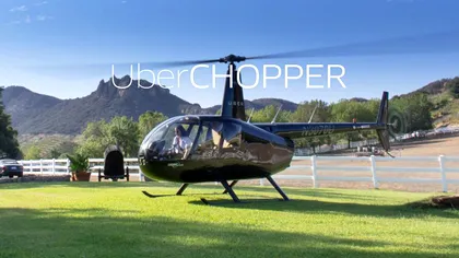 Uber ar putea trimite în curând elicoptere la comandă