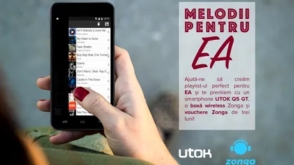 Concurs UTOK și Zonga: Îi dedici o melodie de 8 martie, primești un premiu
