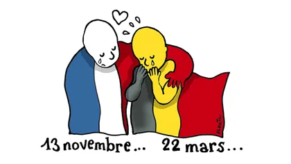 Cum și-au exprimat artiștii din întreaga lume solidaritatea pentru Bruxelles