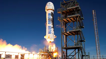 Blue Origin a lansat în spațiu și a aterizat aceeași rachetă