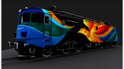 Această locomotivă imaginată de un român pare ruptă din basme