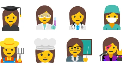Google propune un set de emoji-uri prin care susține egalitatea între sexe