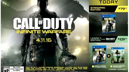 Call of Duty Infinite Warfare ar putea fi cel mai disprețuit joc, conform YouTube
