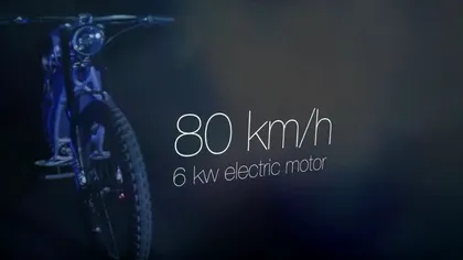 Această motocicletă electrică cântărește puțin peste 30 de kilograme și a fost printată 3D