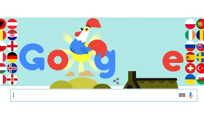 Euro 2016: Google sărbătorește campionatul printr-un nou doodle