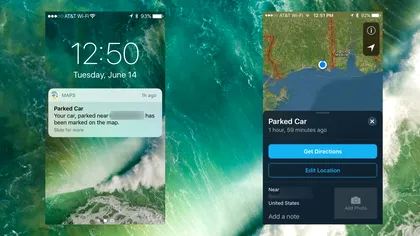 Sistemul care te anunță unde ai parcat mașina, integrat in Maps de la Apple