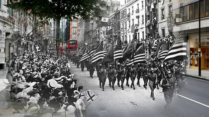 Zece fotografii vechi suprapuse peste realitatea zilelor noastre