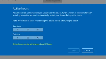 Cum îți alegi orele de instalare a actualizărilor în Windows 10